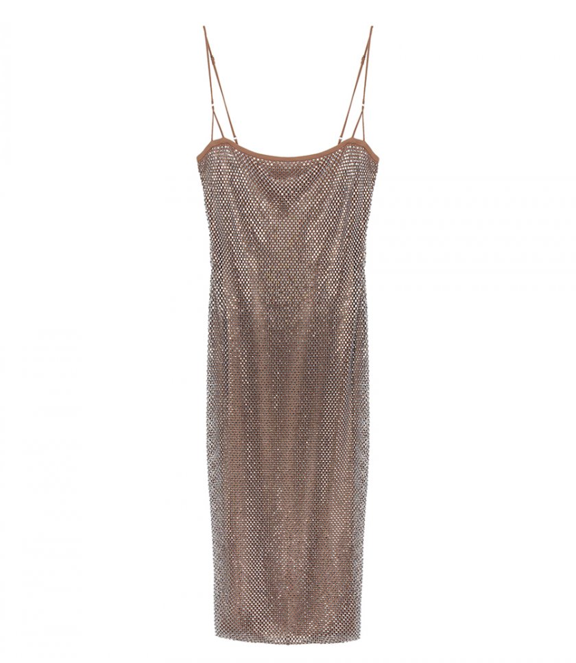 CLOTHES - MIDI DRESS WITH CRYSTALS