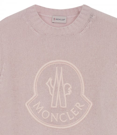 EMBROIDERED LOGO CASHMERE & WOOL JUMPER