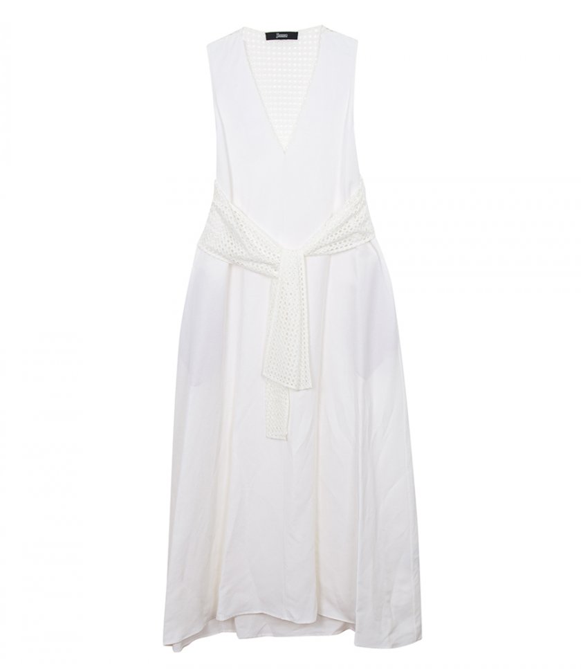 JUST IN - LIGHT VISCOSE AND SPRING LACE DRESS