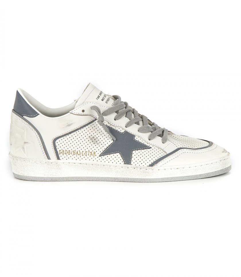 GOLDEN GOOSE  - FORATED LEATHER BALL STAR
