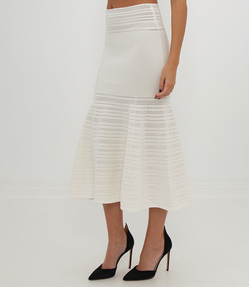 FIT AND FLARE MIDI SKIRT