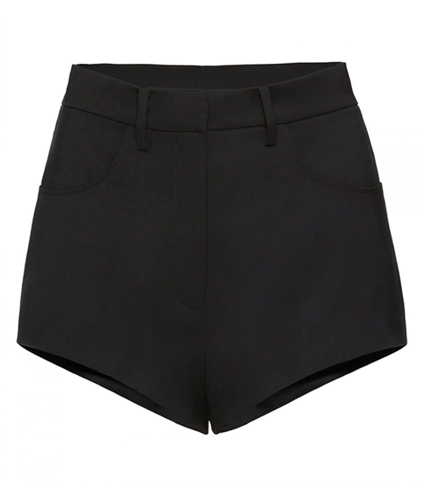 CLOTHES - HIGH-WAIST COTTON SHORTS