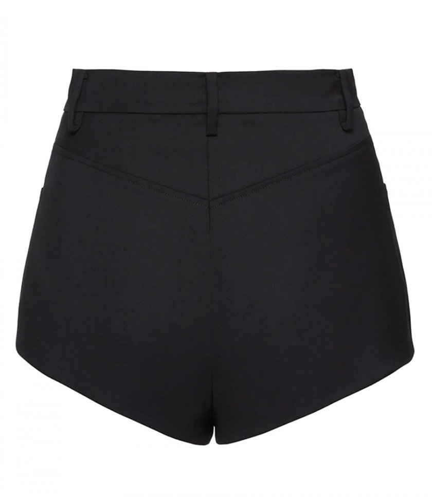 HIGH-WAIST COTTON SHORTS
