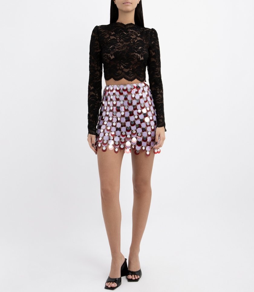 THE LILA SPARKLE DISCS SKIRT