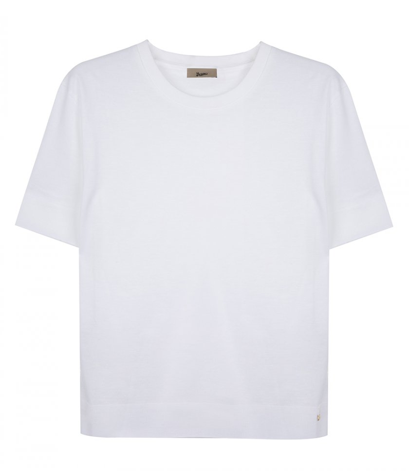 HERNO - GLAM KNIT EFFECT T-SHIRT