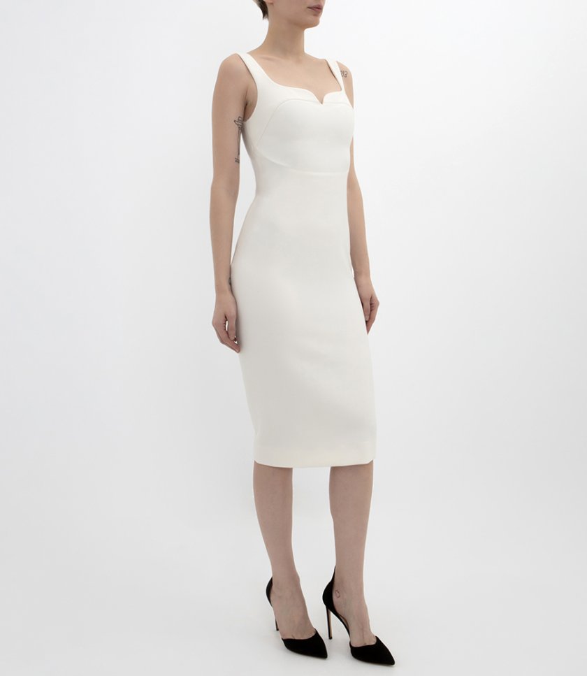 SLEEVELESS FITTED T-SHIRT DRESS