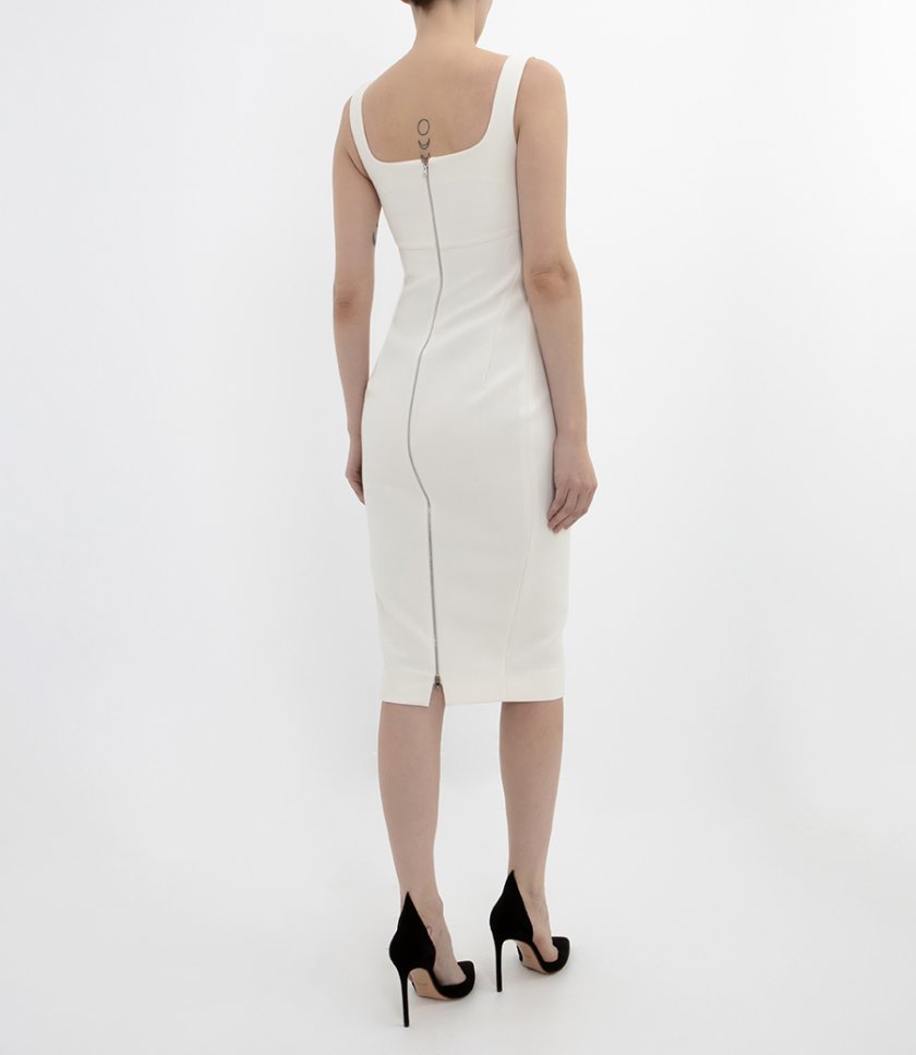 SLEEVELESS FITTED T-SHIRT DRESS