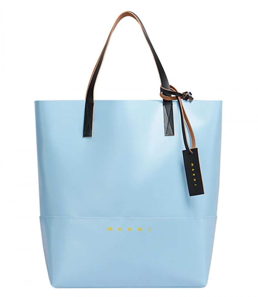 LIGHT BLUE OPEN SHOPPER WITH MARNI TAG