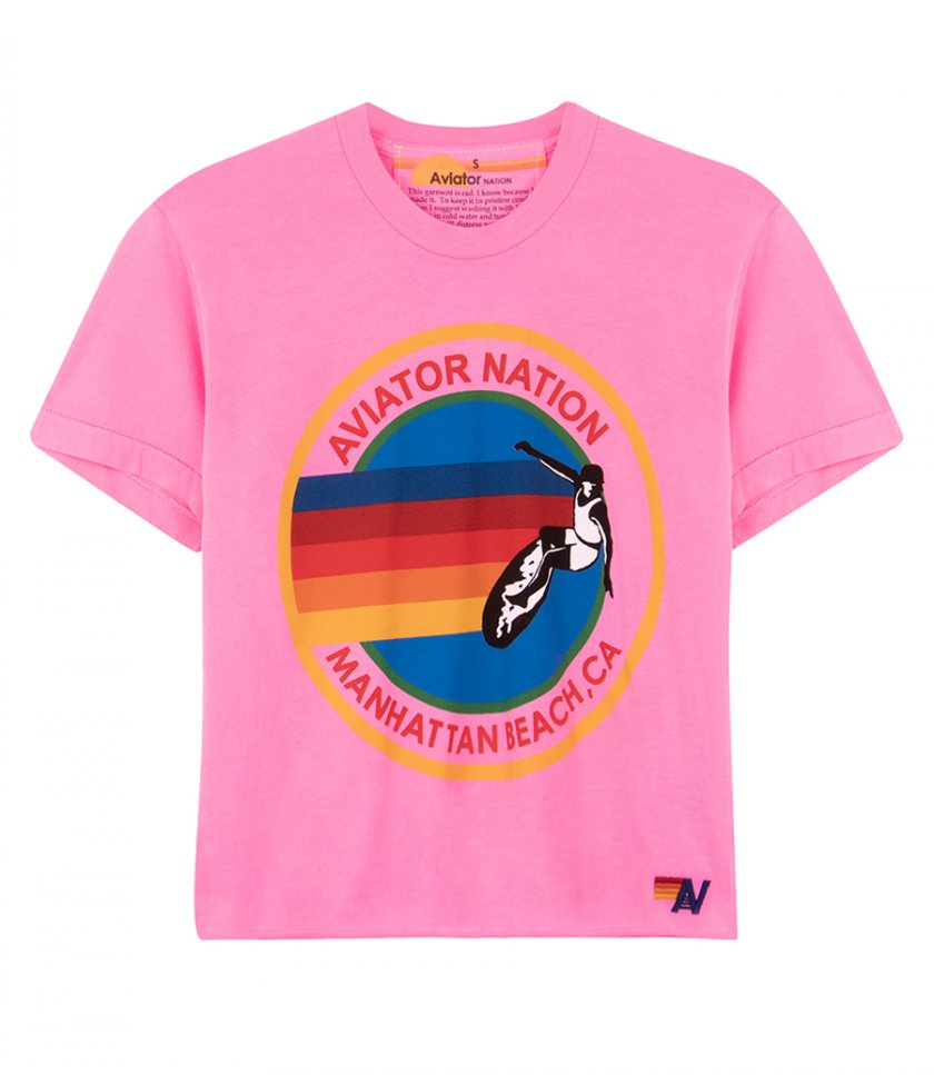 CLOTHES - AVIATOR NATION MANHATTAN BEACH BOYFRIEND TEE