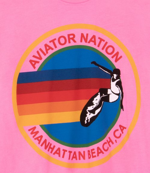 AVIATOR NATION MANHATTAN BEACH BOYFRIEND TEE