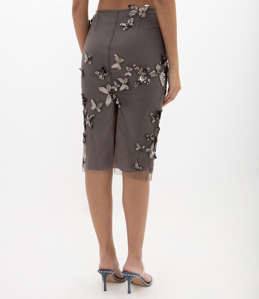 EMBROIDERY BUTTERFLY SKIRT