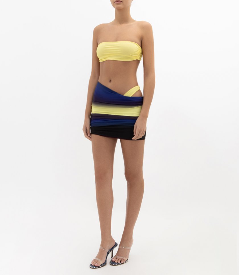 MINI SKIRT SHADED PRINTED