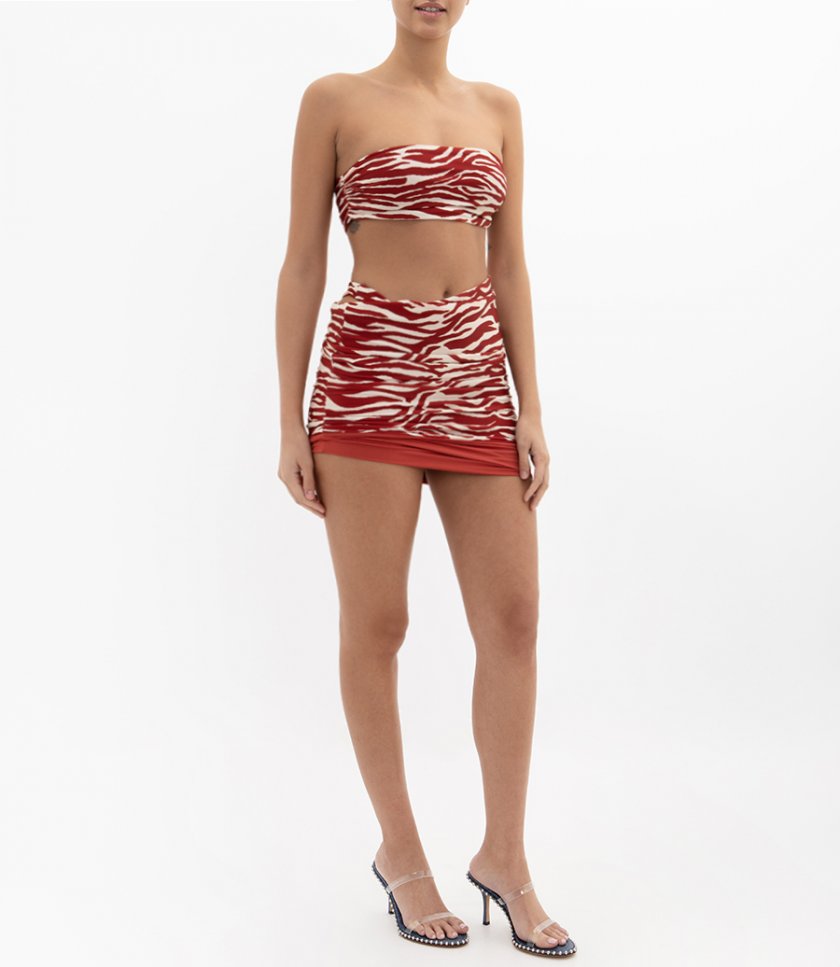 ZEBRA PRINTED SKIRT