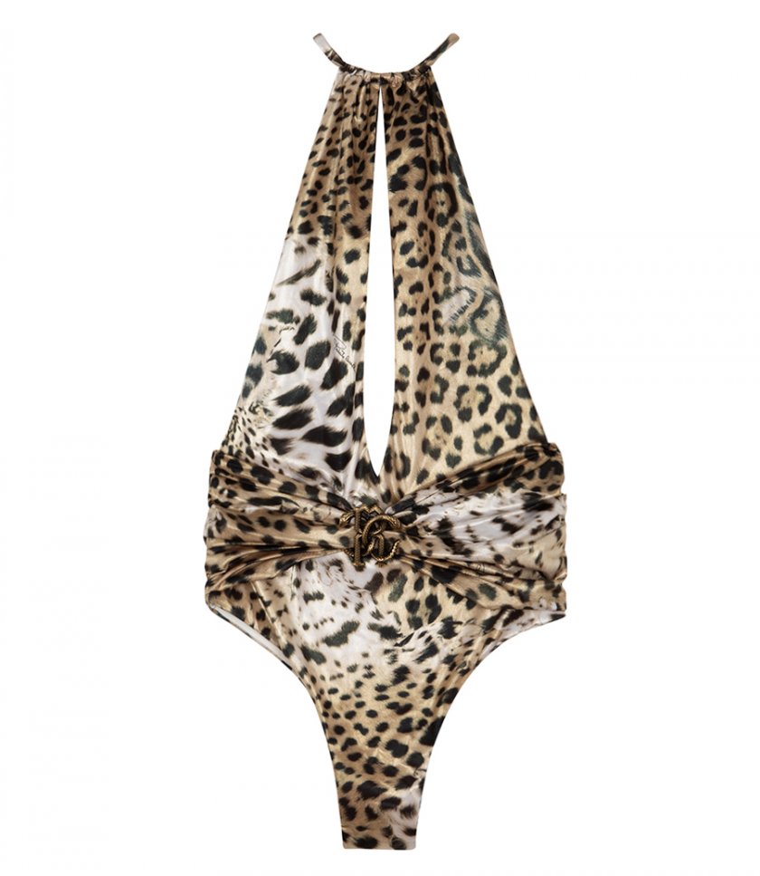 JUST IN - ONE-PIECE SWIMSUIT WITH JAGUAR SKIN PRINT