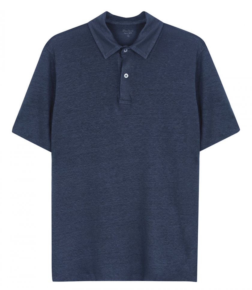 JUST IN - LINEN POLO SS