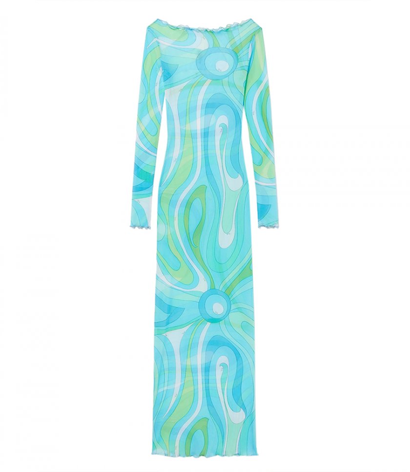 JUST IN - MARMO-PRINT LONG DRESS