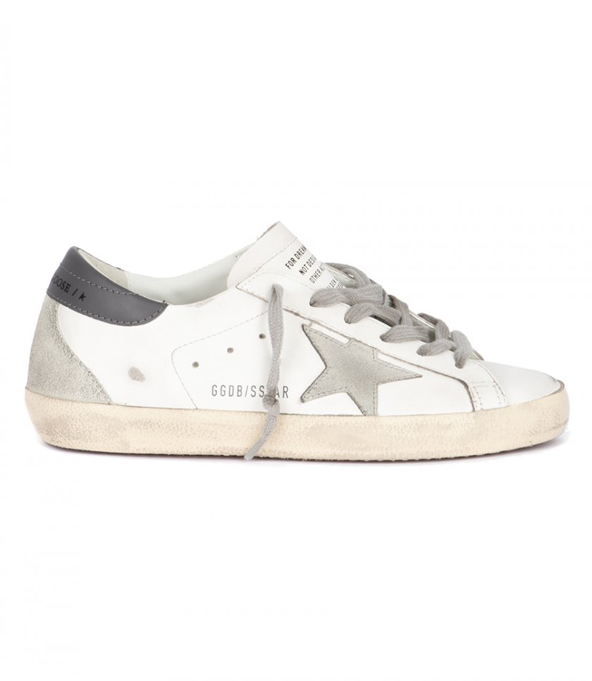 SHOES - GREY SUEDE STAR SUPER-STAR