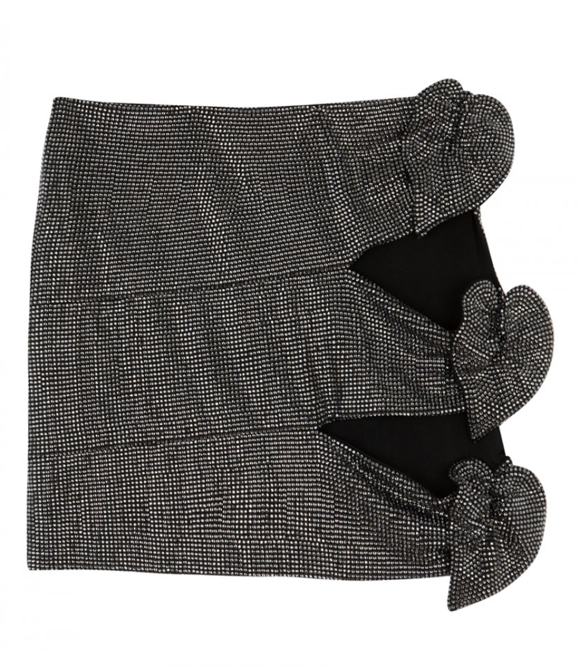 SALES - CUT-OUT SKIRT WITH FLORAL DETAILS