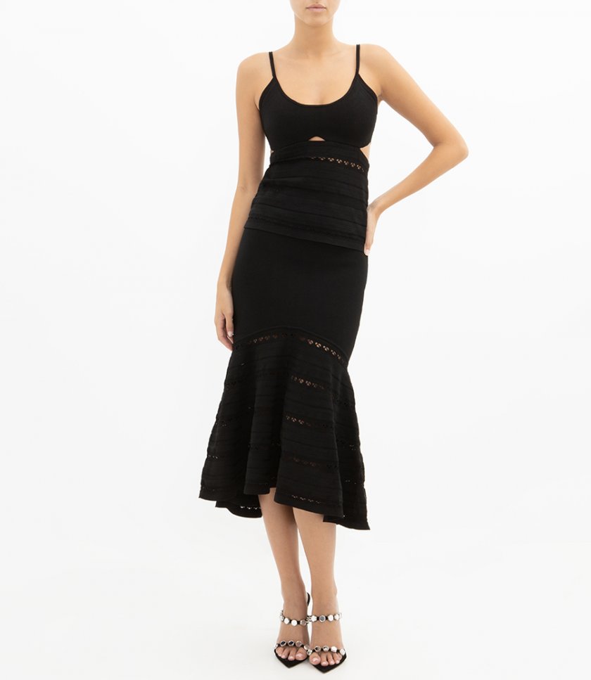 FLARED MIDI SKIRT