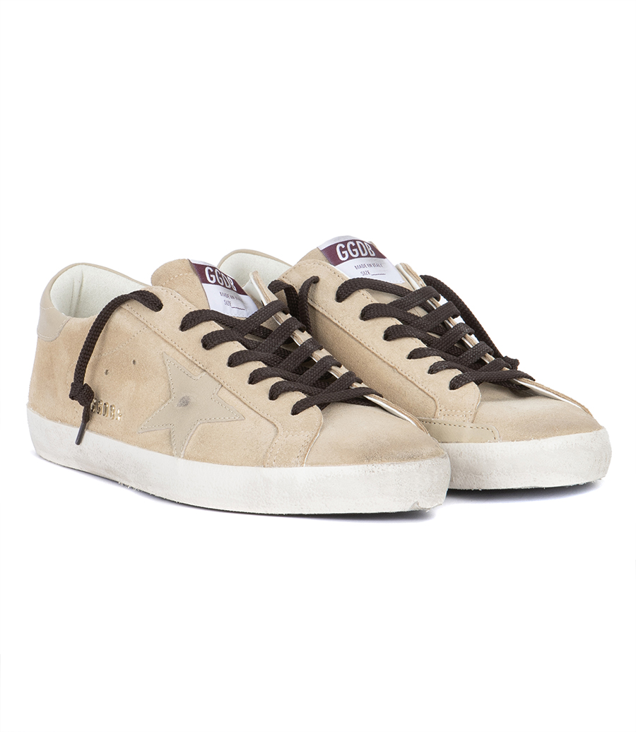 BEIGE LEATHER STAR SUPER-STAR