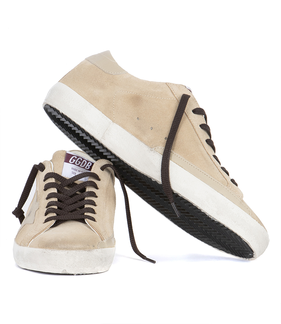 BEIGE LEATHER STAR SUPER-STAR