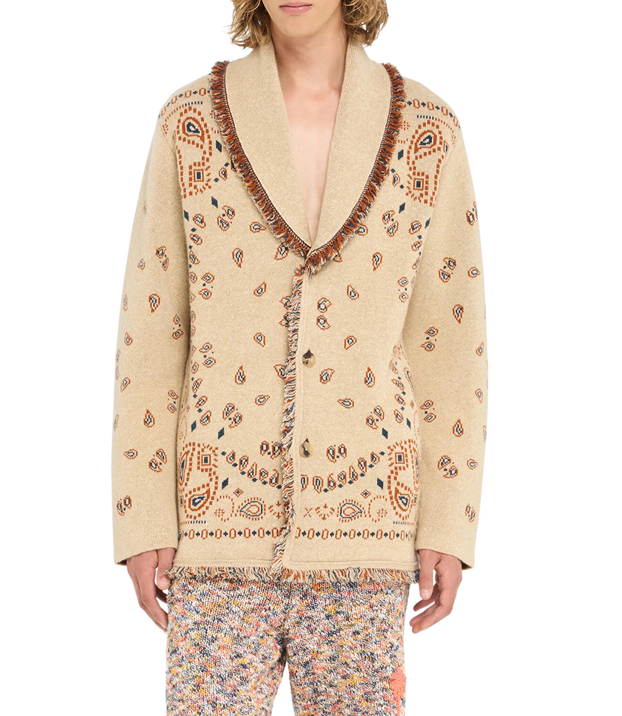 BANDANA JACQUARD CARDIGAN