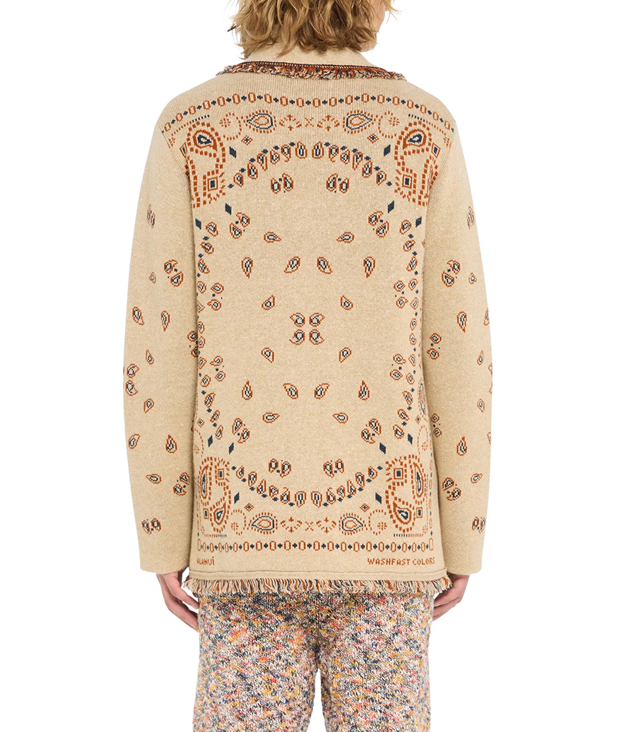 BANDANA JACQUARD CARDIGAN
