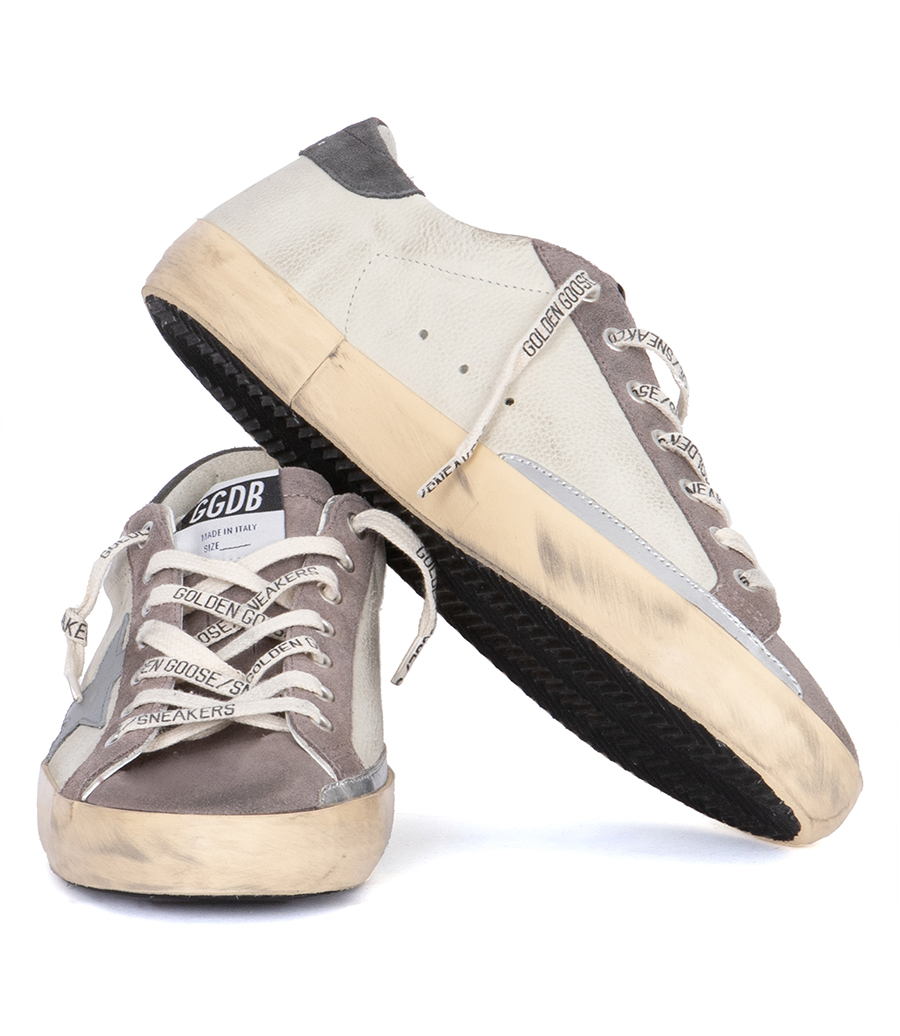 GREY LEATHER STAR SUPER-STAR