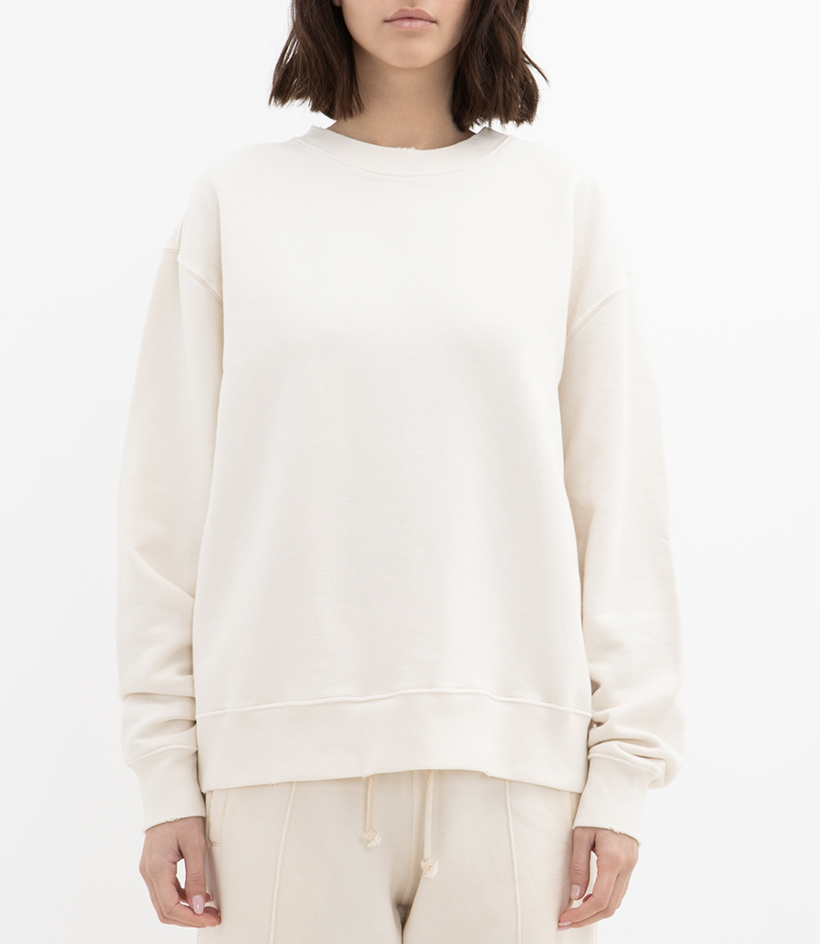 BOXI SWEATSHIRT COTTON FLEECE LOGO PATCH