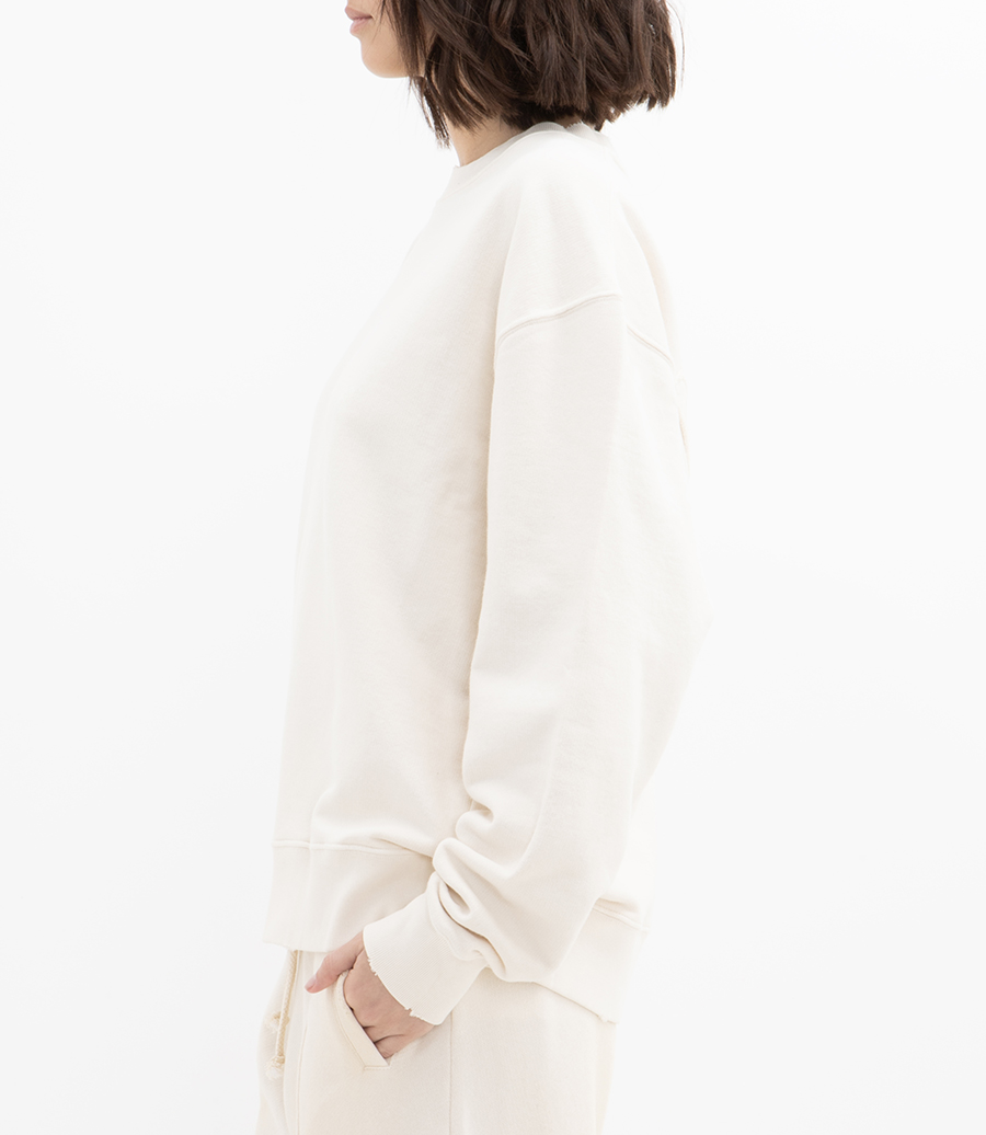 BOXI SWEATSHIRT COTTON FLEECE LOGO PATCH
