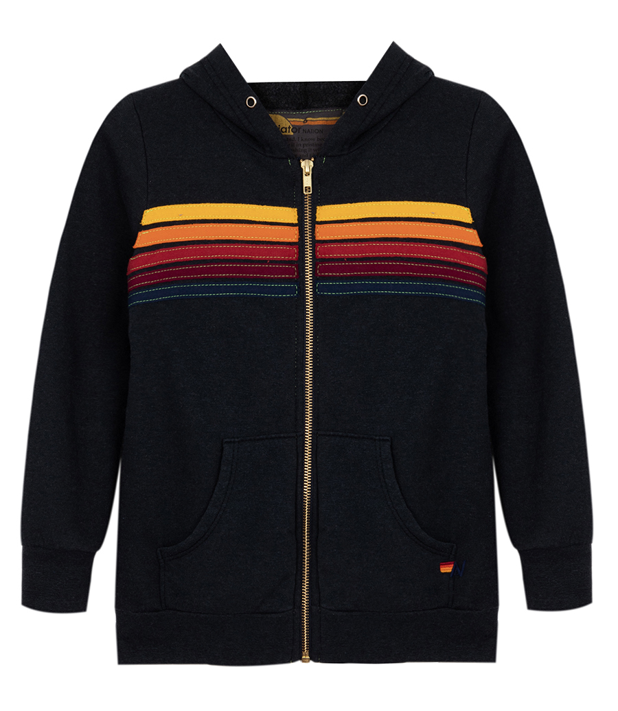 AVIATOR NATION - KIDS 5 STRIPE KIDS HOODIE