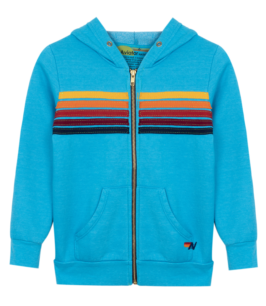AVIATOR NATION - KIDS 5 STRIPE KIDS HOODIE