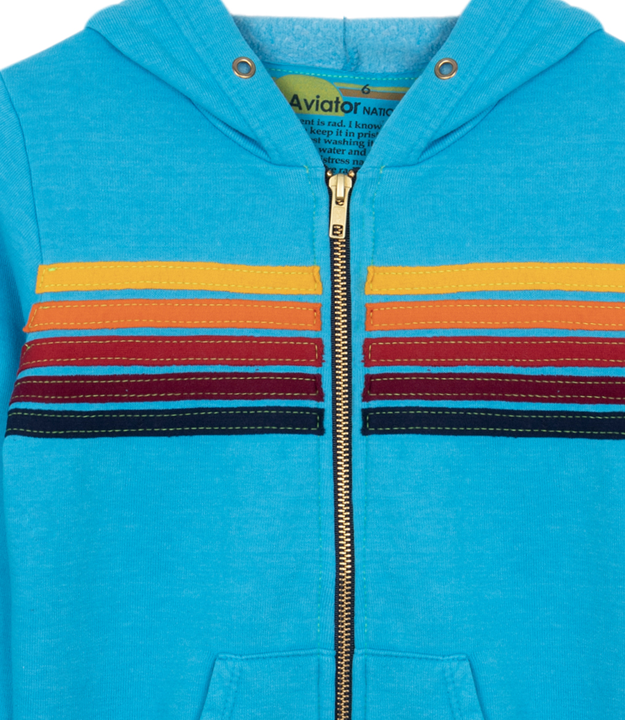 KIDS 5 STRIPE KIDS HOODIE