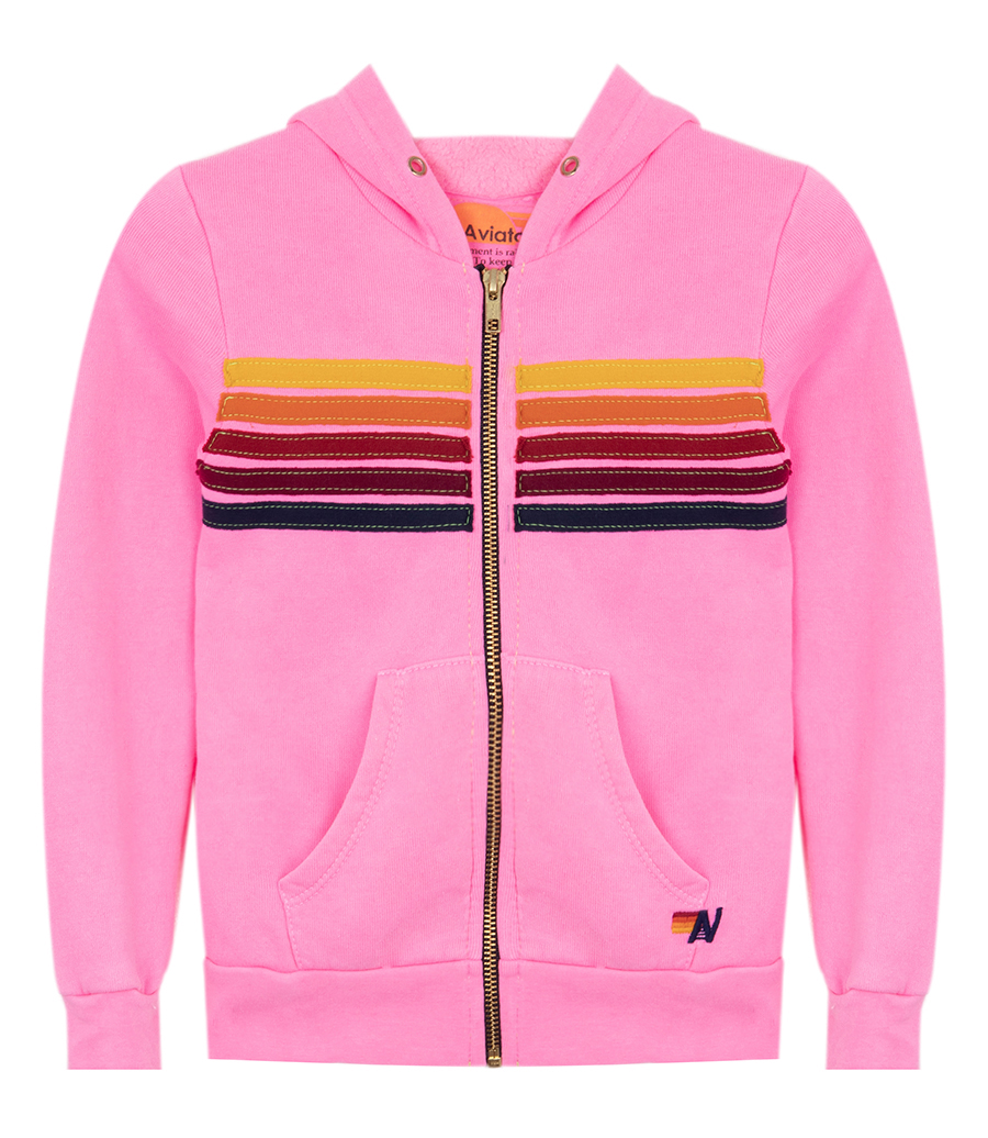 AVIATOR NATION - KIDS 5 STRIPE KIDS HOODIE