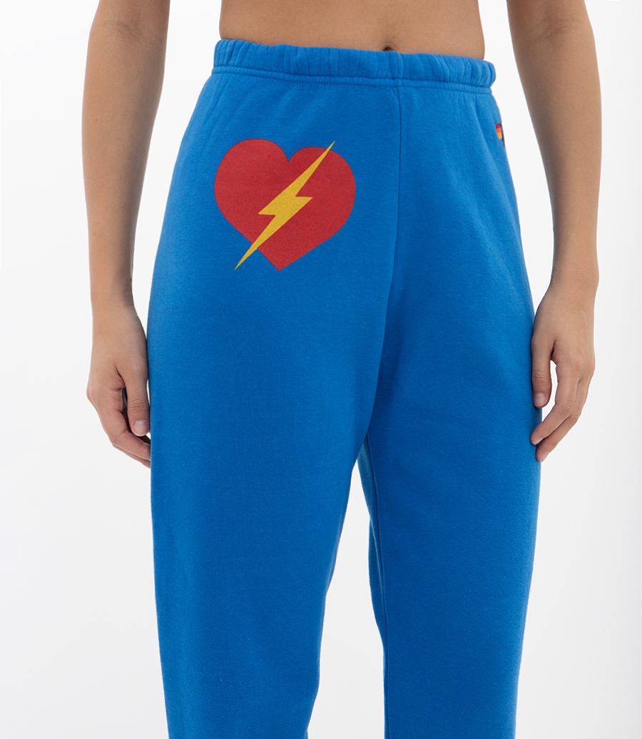WOMEN'S BOLT HEART SWEATPANTS