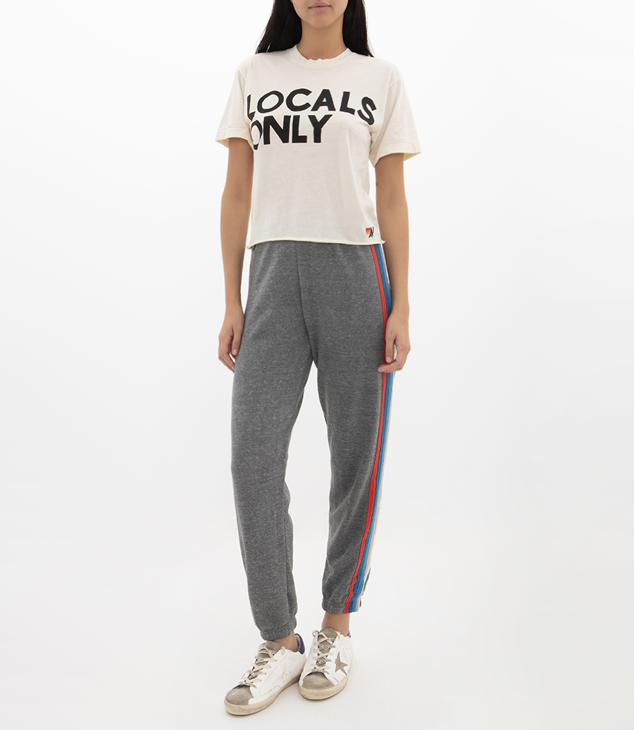 WOMENS 5 STRIPE SWEATPANTS