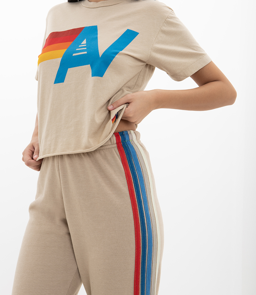 WOMENS 5 STRIPE SWEATPANTS