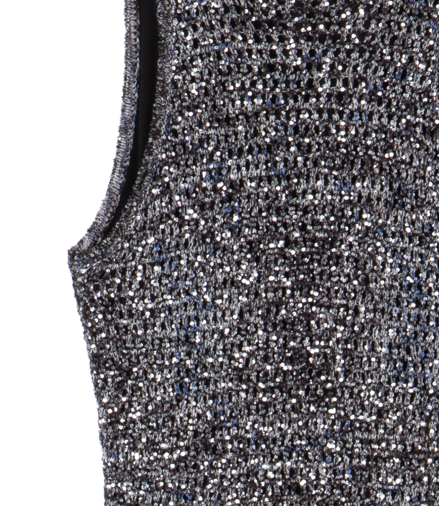SLEEVELESS LONG DRESS WITH SEQUINS
