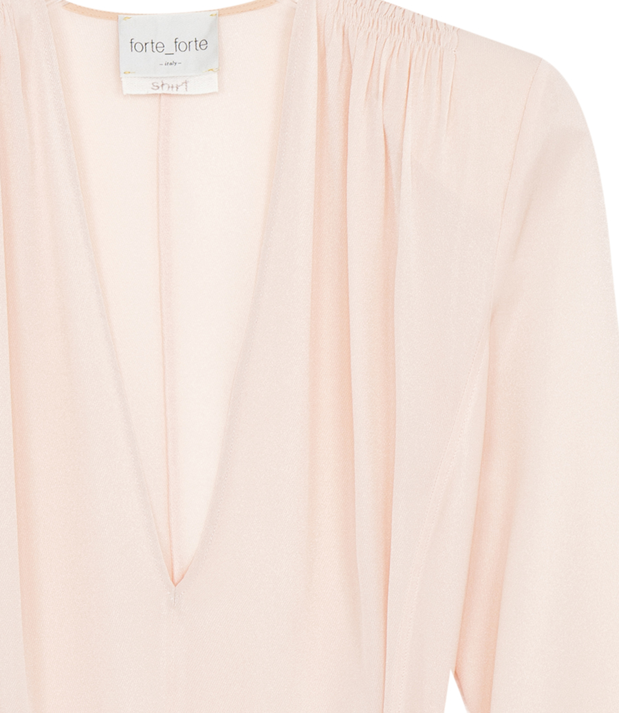 MAROCAIN DIAGONAL BELTED SHIRT