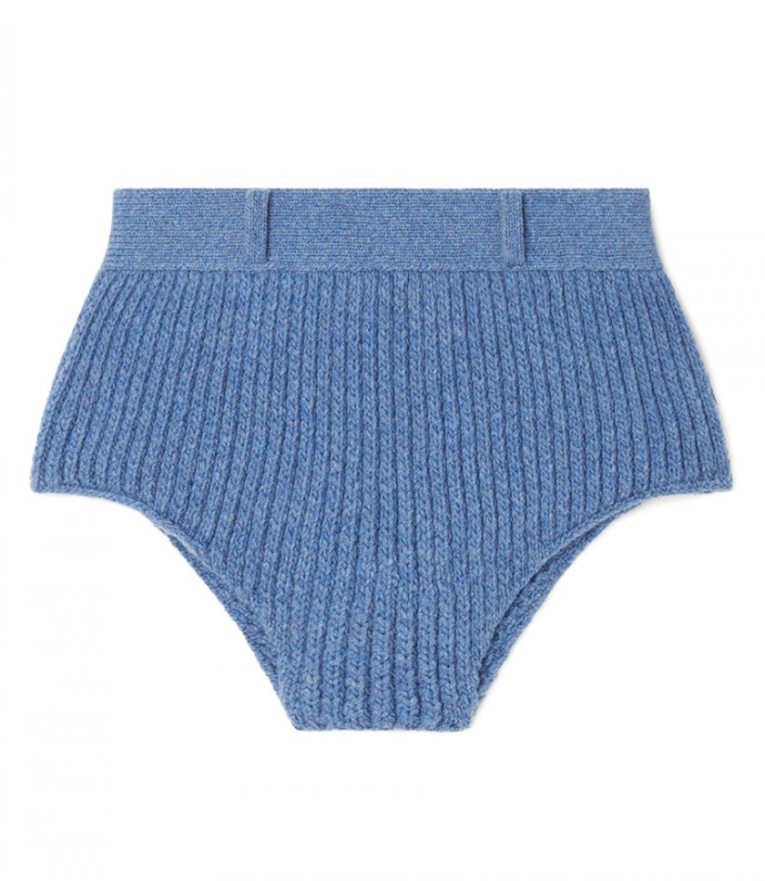 CLOTHES - KNITTED RIBBED DENIM-NO-DENIM CULOTTE