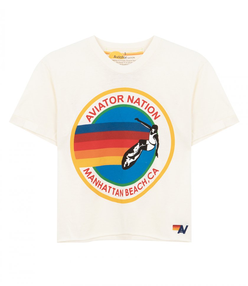 AVIATOR NATION - AVIATOR NATION MANHATTAN BEACH BOYFRIEND TEE