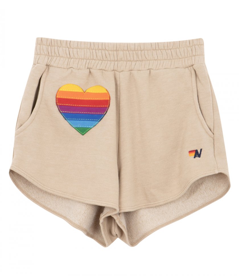 STITCH LOUNGER RAINBOW HEART SHORTS