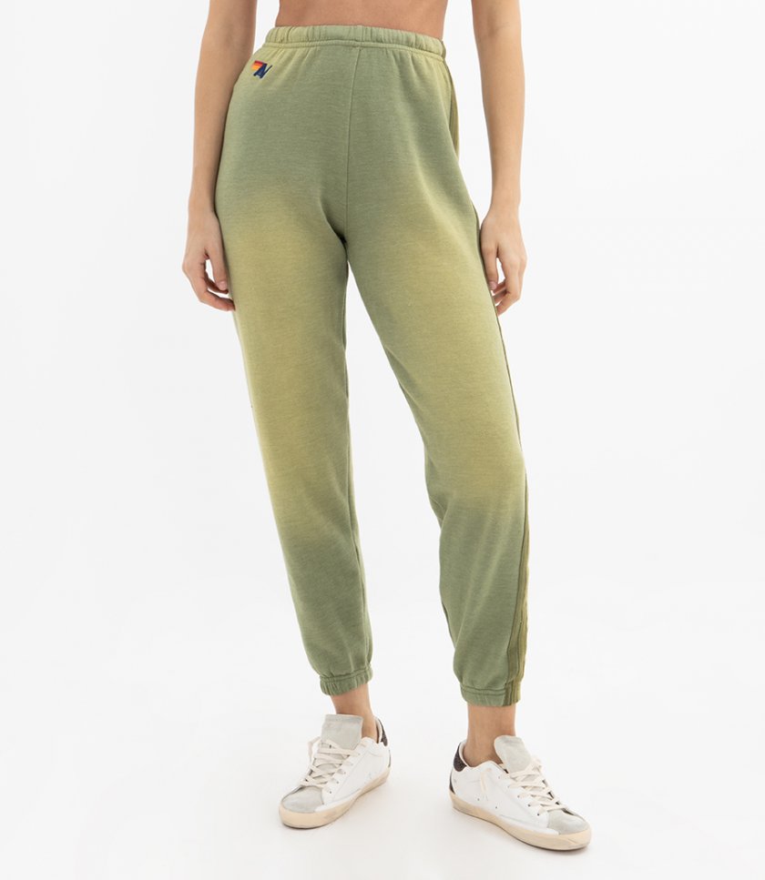 WOMENS 5 STRIPE FADED SWEATPANTS