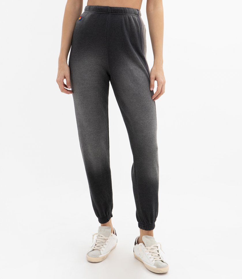 WOMENS 5 STRIPE FADED SWEATPANTS