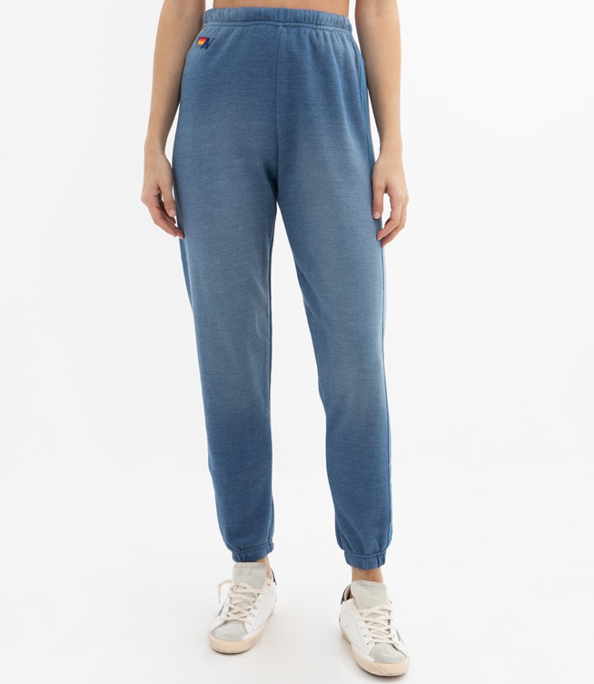 WOMENS 5 STRIPE FADED SWEATPANTS