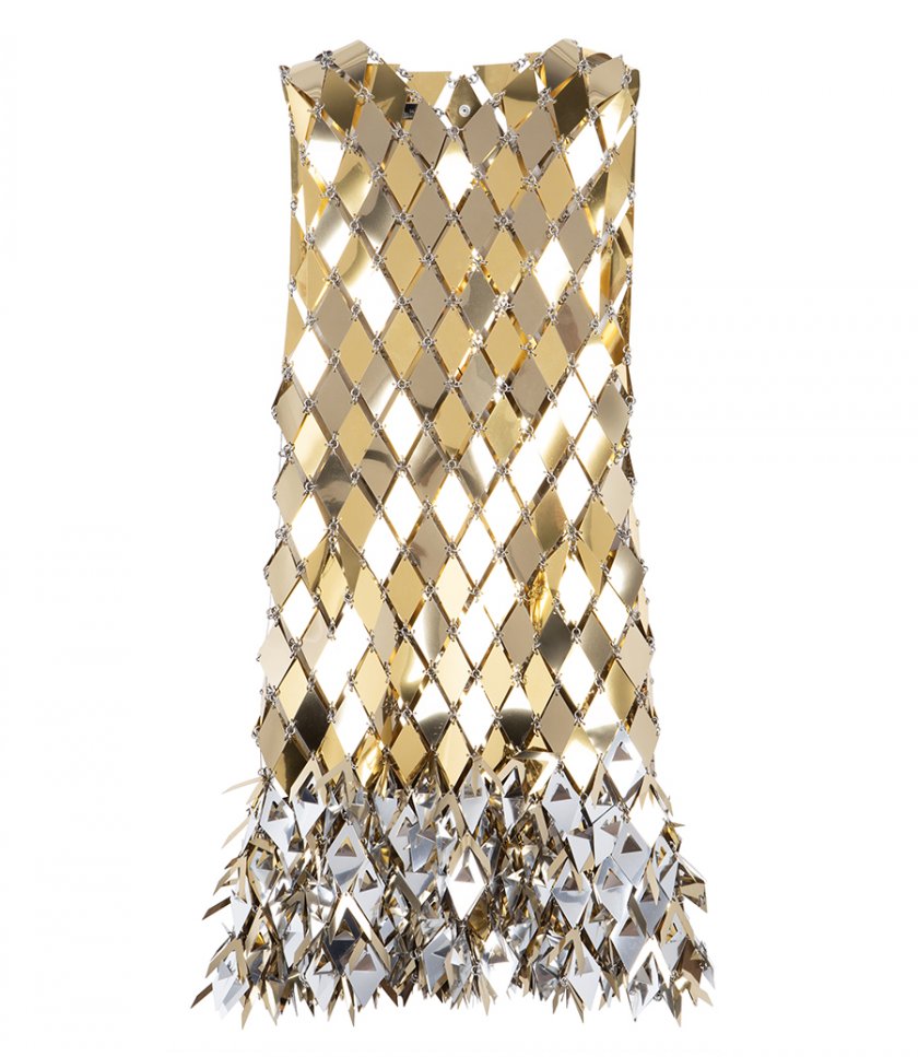 SALES - GOLD SHORT DRESS IN ASSEMBLY