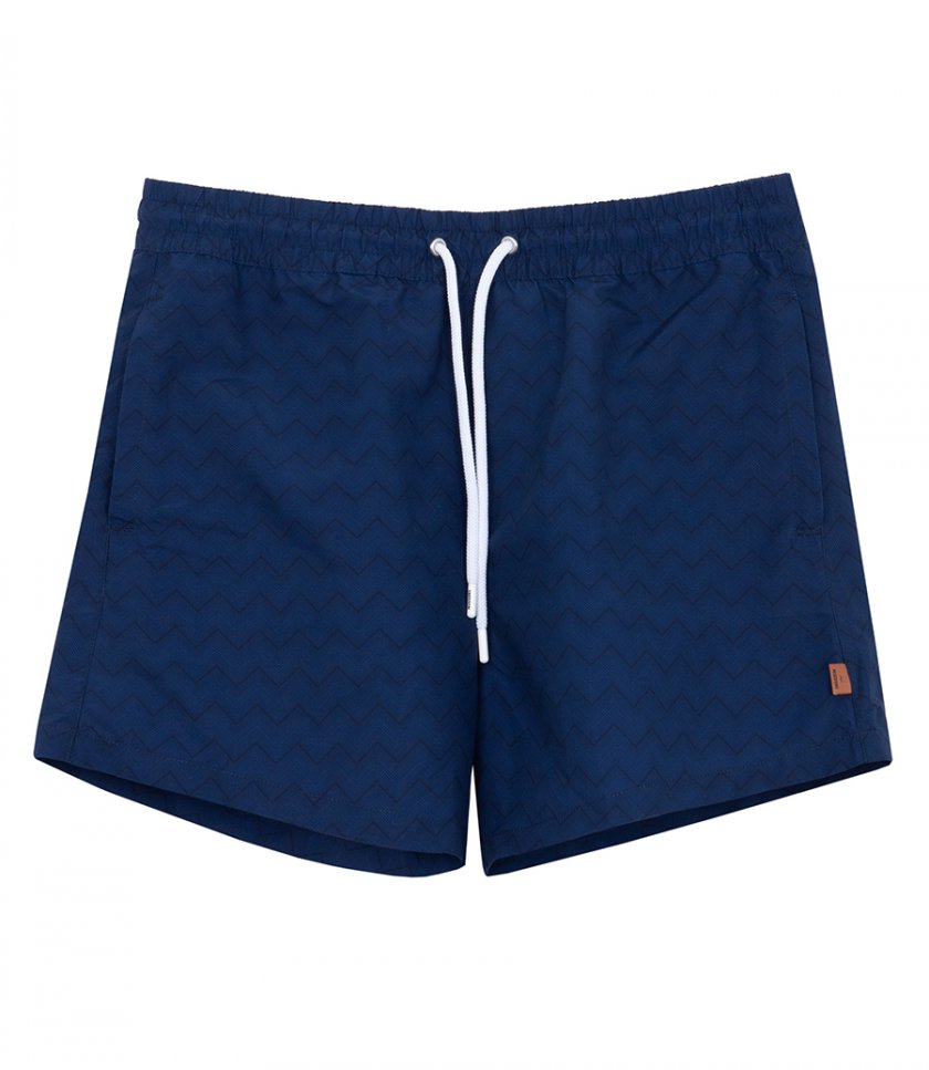 CLOTHES - TONAL ZIG ZAG SWIM TRUNKS