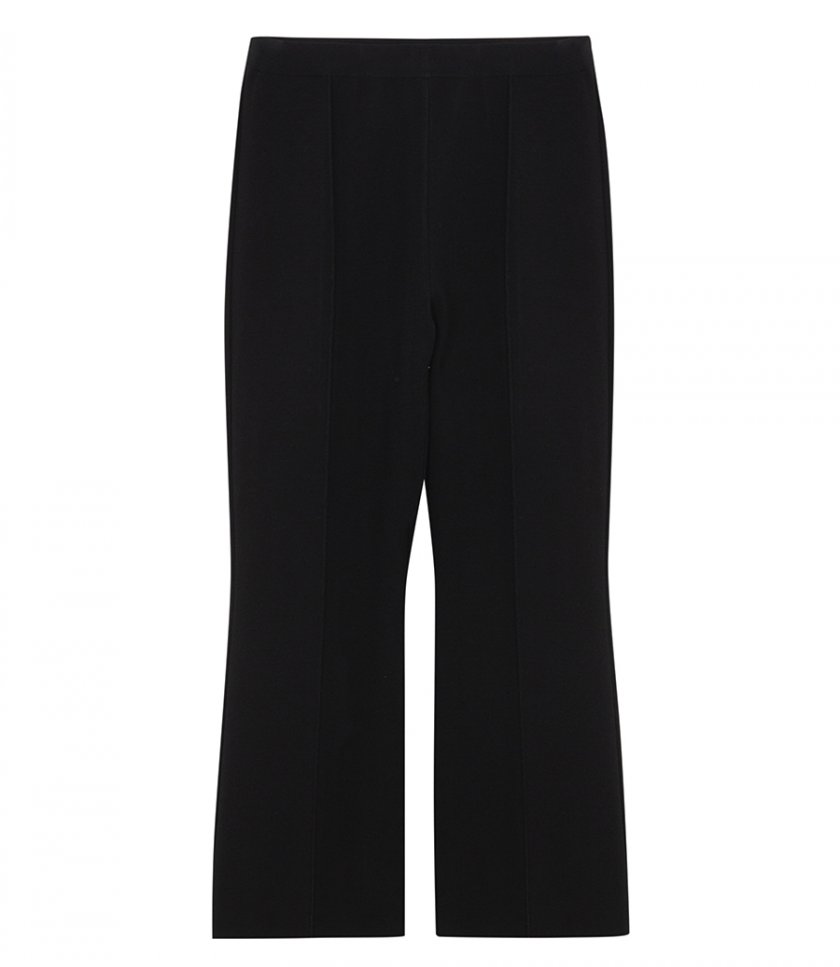 SALES - CROPPED FLARE PANT IN CREPE KNIT
