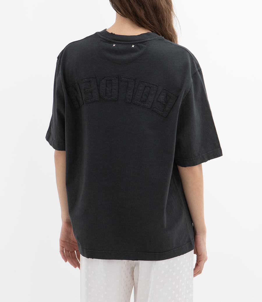 RELAXED FIT T-SHIRT REVERSE LOGO PATCH