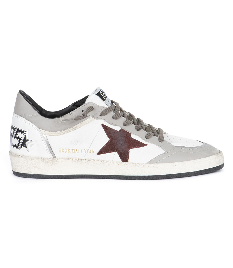 GOLDEN GOOSE  - RED LEATHER STAR BALL STAR